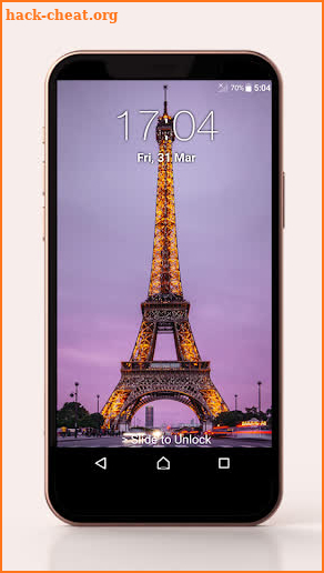 Eiffel Tower Pin Lock Screen screenshot