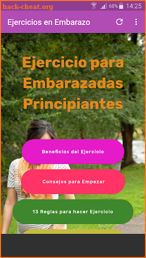 Ejercicio en Embarazo screenshot