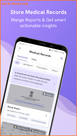 EkaCare: NDHM Health ID, ABHA screenshot