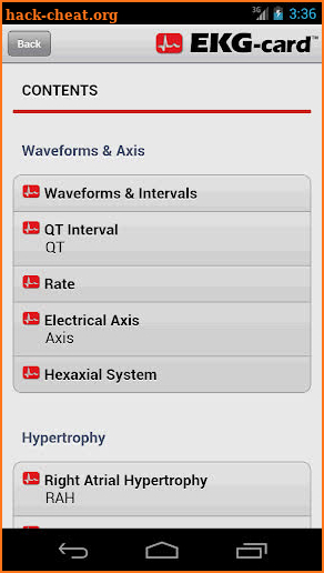 EKG-card™ screenshot