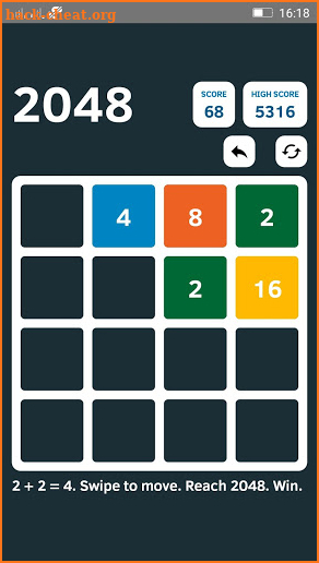 Ekstar 2048 screenshot