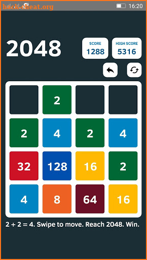 Ekstar 2048 screenshot