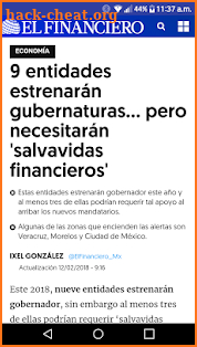 El Financiero screenshot