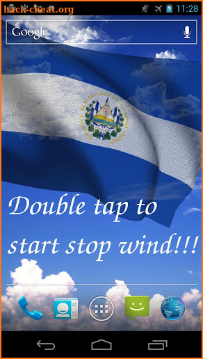 El Salvador Flag Live Wallpaper screenshot