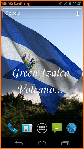 El Salvador Flag Live Wallpaper screenshot