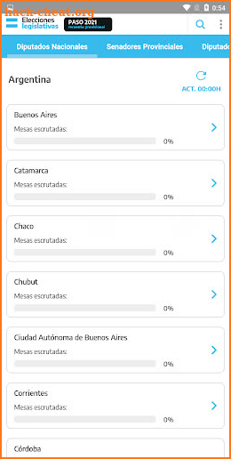 Elecciones Argentina 2021 screenshot