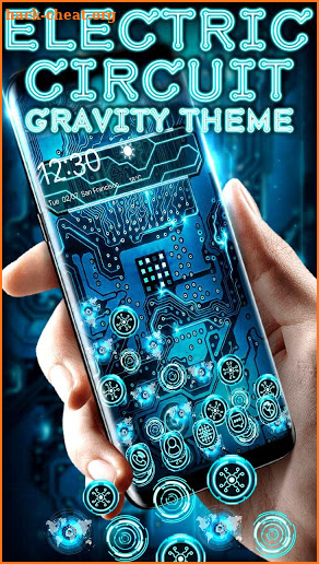 Electric Circuit Board Gravity Theme screenshot