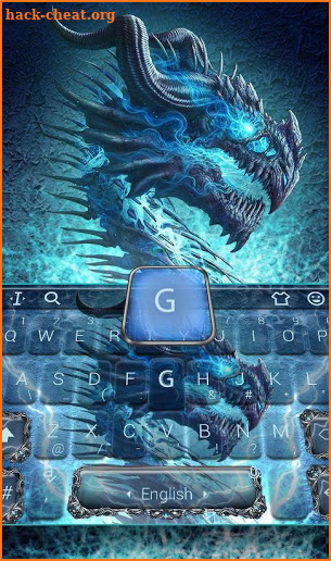 Electric Dragon Keyboard Theme screenshot