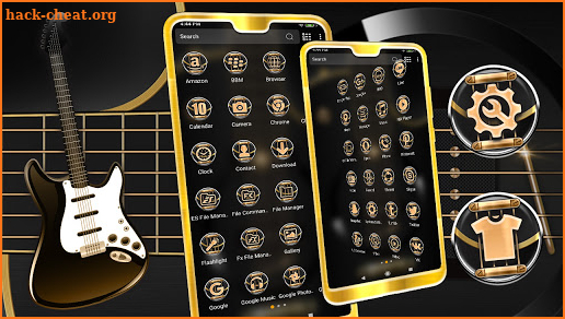 Electric Guitar Launcher Theme screenshot