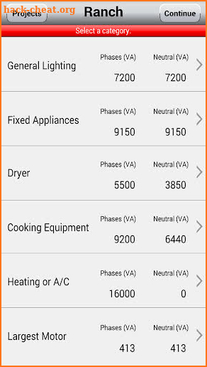 Electrical Load Calculator 2017 screenshot