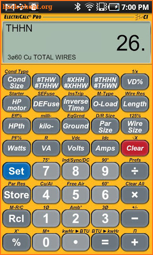 ElectriCalc Pro Calculator screenshot