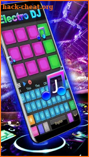 Electro DJ Pads Keyboard Theme screenshot