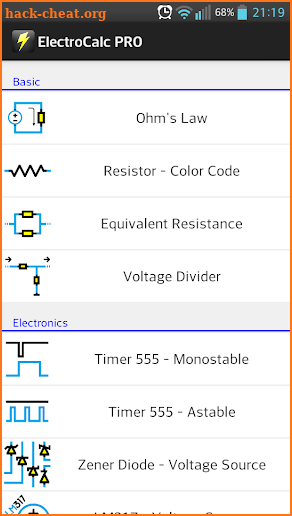 ElectroCalc PRO screenshot