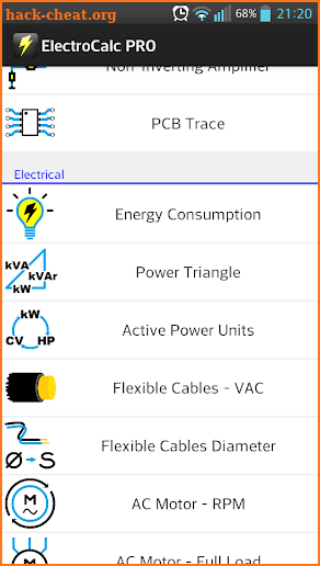 ElectroCalc PRO screenshot