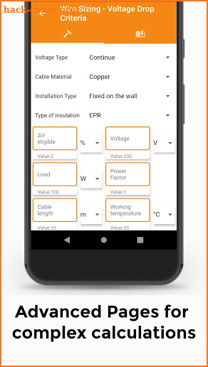 ElectroMaster Pro - Electrical Engineering Calc. screenshot