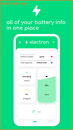 electron - battery health and real capacity info screenshot