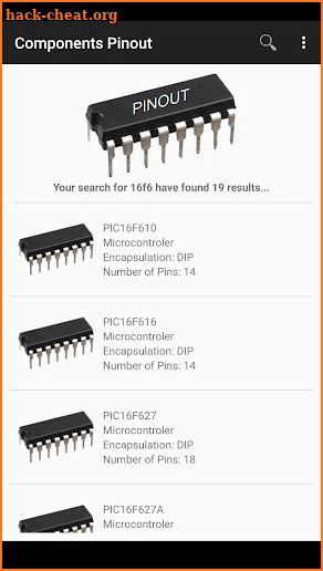 Electronic Component Pinouts Free screenshot