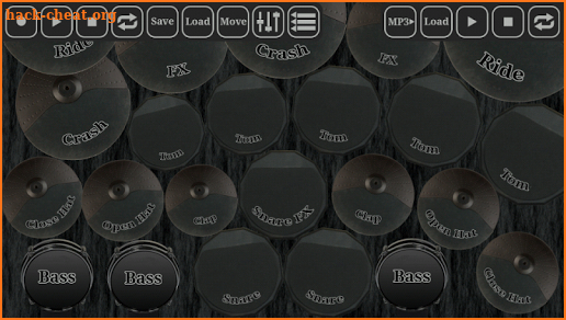 Electronic drum kit screenshot