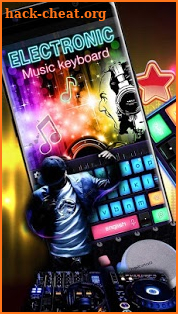 Electronic music DJ keyboard screenshot