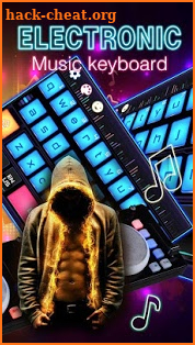 Electronic music DJ keyboard screenshot