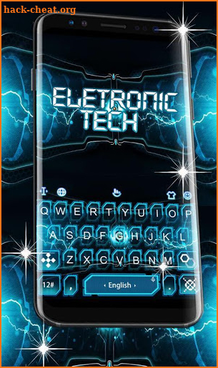 Electronic Tech Keyboard Theme screenshot