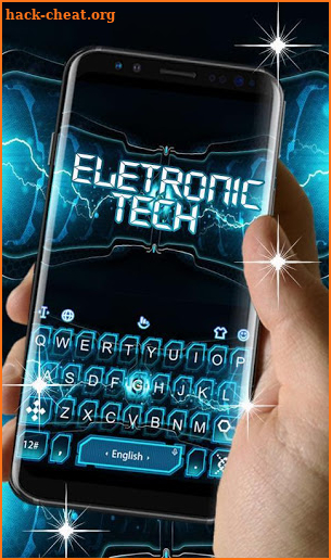 Electronic Tech Keyboard Theme screenshot