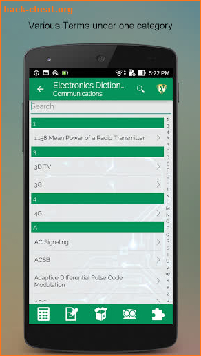 Electronics & Communications Dictionary - Offline screenshot