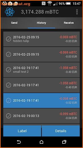 Electrum Bitcoin Wallet screenshot