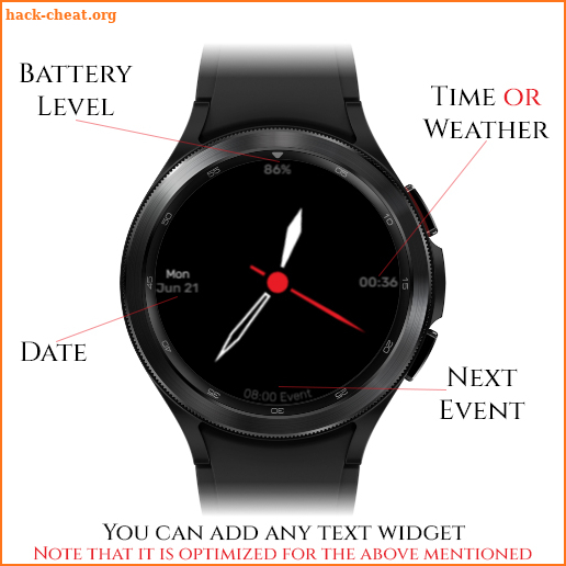 Elegancia - Event Watch Face screenshot