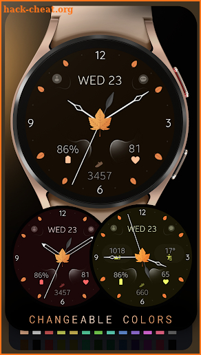 Elegant Autumn watch face screenshot