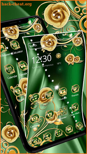 Elegant Gold Flower Theme🏵️ screenshot