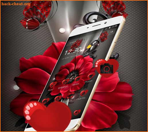 Elegant Red Rose Theme screenshot