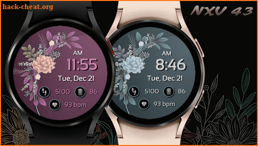 Elegant style watchface NXV43 screenshot