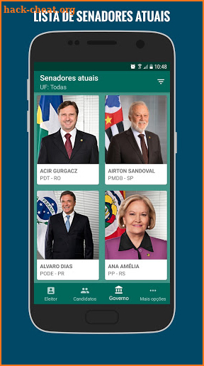 Eleições 2018 screenshot