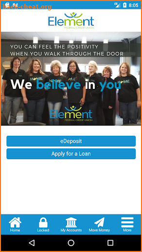 Element Federal Credit Union screenshot