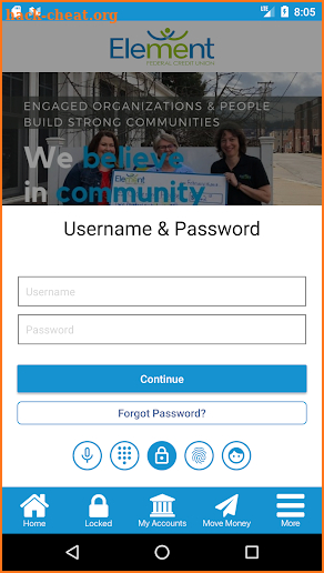 Element Federal Credit Union screenshot
