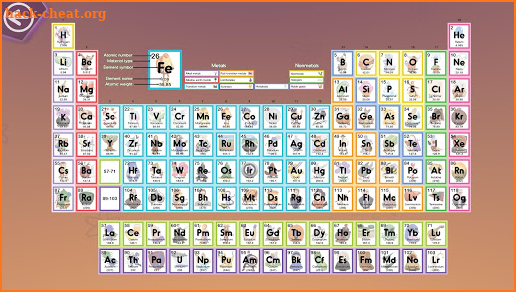 Elements: Periodic Table Memory Game and Quiz Lite screenshot