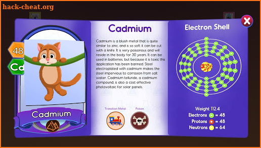 Elements: Periodic Table Memory Game and Quiz Lite screenshot