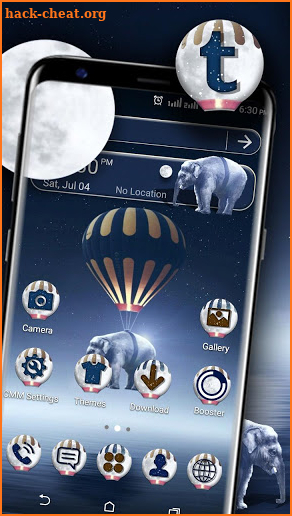 Elephant Balloon Launcher Theme screenshot