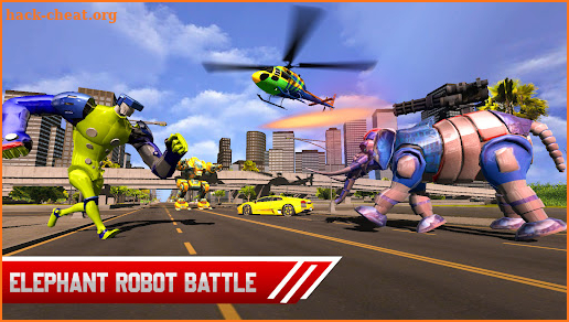 Elephant Robot Car Transform: Robot Shooting Game screenshot