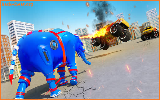 Elephant Robot Transform Monster Truck Robot Games screenshot