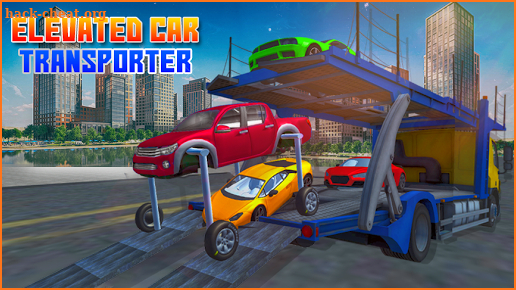 Elevated Car Transporter Game: Cargo truck Driver screenshot