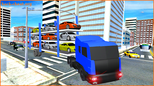 Elevated Car Transporter Game: Cargo truck Driver screenshot