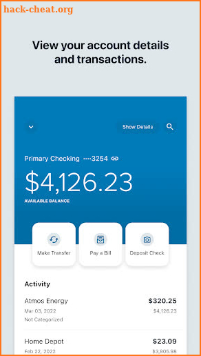 Elevations Credit Union screenshot