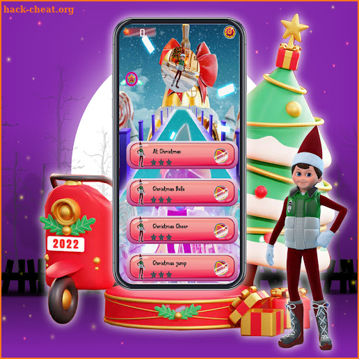 elf christmas Tiles hop screenshot