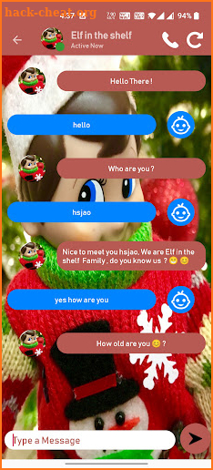 Elf on The Shelf Fake Call screenshot