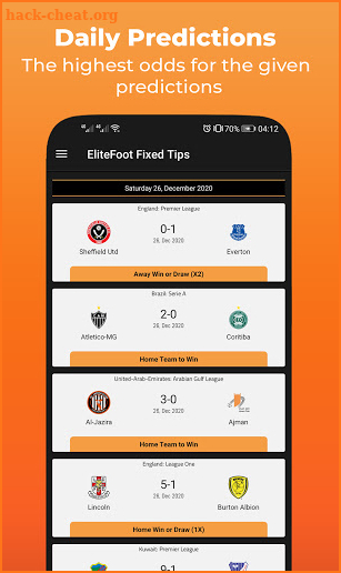 EliteFoot Fixed matches & Free Predictions screenshot