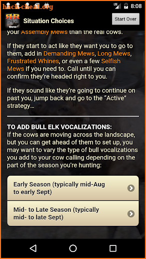 Elk Hunter's Strategy App screenshot