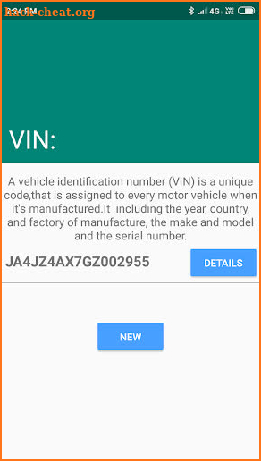 elm327 obd2 VIN finder screenshot