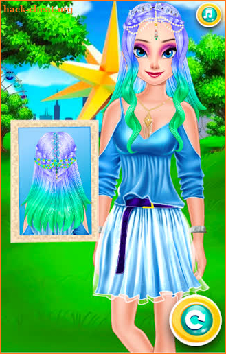 elsa in salon hair & fashion hairstyle girls games screenshot